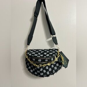 Chic Black and White Checkered Women's Bag